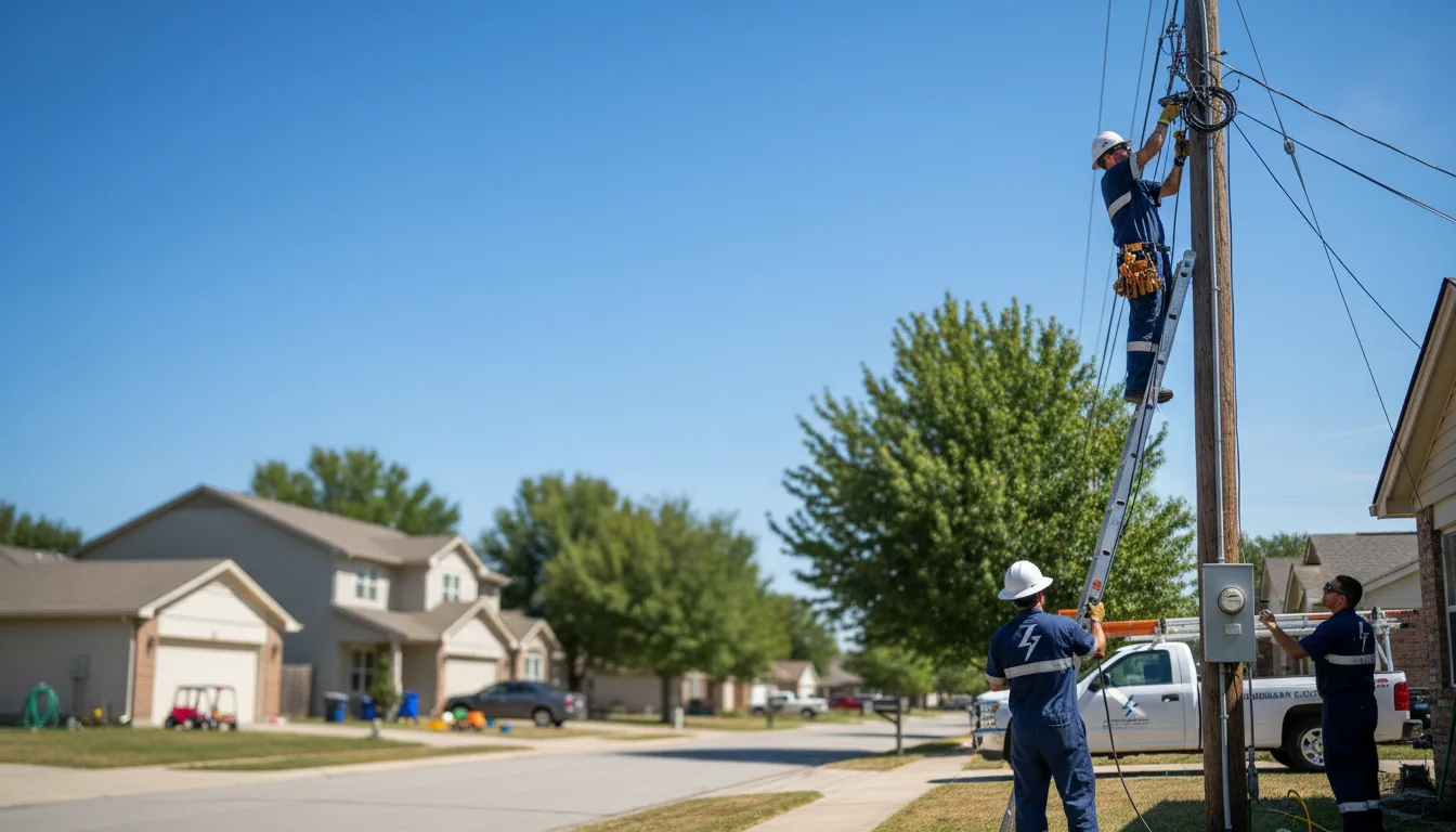 Residential electrician providing installation services in Temperanceville, VA